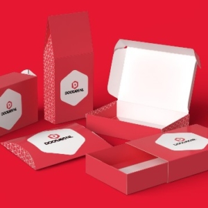 Doosjes van wit karton